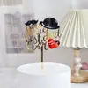 Cartão de acrílico para bolo Dia dos Pais transfronteiriço plug-in para bolo amor pai pai aniversário decoração de bolo de acrílico
