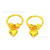 Aretes Sencillos de Amor Live Supply para Mujer Latón Chapado en Oro Aretes de Flor Aretes de Moda Personalizados Venta al por Mayor