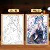 Pintura de Iluminação Ambiente Hatsune Future miku Luz de Noite Luminosa de Mão Luz de Atmosfera para Quarto Enfeites Secundários de Animação