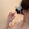 Horquilla electrónica de mariposa, fina como las alas de una cigarra, accesorio para el cabello, estilo Super Hada Mori, decoración retro de malla para selfies, horquilla para la cabeza de una dulce niña.