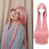 Peruca cosplay cor cabelo longo liso peruca cosplay Universal desenho animado ponto quente peruca de 100cm