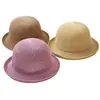 Nuevo Sombrero de Copa Verano Combinación Perfecta Moda Color Sólido Sombrero Fresco Estilo Coreano Sombrero de Copa Enrollable Transpirable Protección Solar Sombrero de Paja Sombrero Hueco