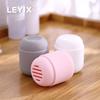 LEYIX 0129 cápsulas herramienta de almacenamiento de huevo de belleza esponja gota de agua borla de polvo cubierta protectora de silicona portátil a prueba de polvo