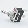Interruptor basculante MTS-101 Negro Interruptor basculante de palanca 12MM Interruptor basculante de 2 pines 2 velocidades