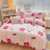 Sábana de cama de tres piezas para dormitorio de estudiantes, de cuatro piezas y lijado fresco, con funda de edredón y funda de almohada, ropa de cama al por mayor
