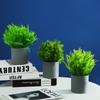 Plantas Verdes Simuladas, Plantas de Eucalipto en Maceta, Plantas en Maceta de Flores Falsas, Adornos de Decoración para el Hogar, Flores de Mano, Plantas Simuladas