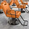 Nova Cadeira Reclinável para Salão de Beleza, Giratória e Ajustável em Altura, Cadeira de Cabeleireiro para Permanente e Coloração, Assento de Aço Inoxidável para Salão de Beleza