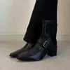 Elegante Temperamento 2026 Nuevo Estilo Moderno Adelgazante Moda Versátil para Viajar Botines Ajustados para Mujer Cremallera Trasera Botines Cortos Botas de Moda
