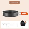 Panela de Acampamento ao Ar Livre Equipamento Completo de Cozinha ao Ar Livre Conjunto de Chaleira de Cozinha Conjunto de Panelas Suspensas Bule Suprimentos para Piquenique