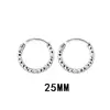 Arete de Gypsophila Simple Personalizado Corte Flash Liso Arete de Aro Hebilla de Oreja Estilo Coreano Moda Versátil Nicho ins Trendy