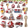 36 Peças Ornamentos de Madeira para Pendurar Dia dos Namorados Decoração de Amor Formato de Coração Anão Madeira Vazada Gnomo Casamento Festa em Casa