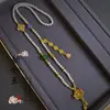 Nuevos Accesorios de Collar con Borla y Micro-Adornos de Perlas Estilo Retro Chino Estilo Nacional, Pulsera Versátil de Moda Estilo Celebridad de Internet para Mujeres