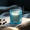 Vela Aromática sem Fumaça Romântica Personalizada Presente Simples de Aniversário Decoração de Casa Copo de Vidro Colorido Aroma