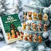 Calendario de Adviento Navideño para Perros Mascotas Transfronterizo 2026 Caja Sorpresa Decoración de Árbol de Navidad Adorno de 24 Piezas Caja de Regalo