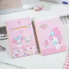 Joytop Sanrio Familia Serie Cinta Melody - Cuaderno A5 Inalámbrico Encuadernado con Pegamento para Estudiantes de Primaria