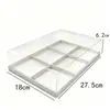 Caja para Llevar de Pastel Pequeño de 4 Piezas/6 Piezas, Caja Transparente, Caja para Donas y Pasteles, Caja para Llevar de Mousse, Profiterol, Tarta de Frutas