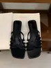 Primer Encuentro con las Sandalias de Tacón Grueso Abiertas Versátiles de Uso Diario Estilo Francés, Cómodas Slip-Ons Estilo Vacaciones en la Playa