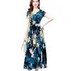 Falda larga verano 2019 temperamento amplia esposa moda extranjera Dama retro elegante vestido