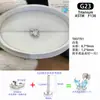 Clavo para Oreja de Aleación de Titanio G23 de 1.2 mm de Espesor Estrella de Cuatro Puntas Corazón Clavo para Cartílago de la Oreja Clavo para el Hélix Clavo con Rosca Interna Pendiente
