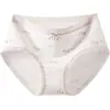 Calcinha Feminina de Algodão Doce com Renda Floral Cintura Média Ajustada ao Corpo 10A Forro Antibacteriano Forro 100% Algodão Roupa Íntima Feminina