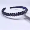 Nova Tiara de Cristal Barroco Europeia e Americana, Tiara Pequena Simples e Fashion, Acessório de Cabeça Estilo Franja Prensada à Mão para Mulheres