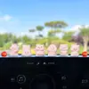Fofos Enfeites de Porco Pêssego para Carro, Enfeites Descompressão para Mesa de Escritório, Decorações para Console Central de Carro