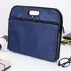 Bolsa de Regalo de Doble Capa B4 Bolsa para Archivos Bolsa de Almacenamiento Multifuncional Impresión Publicitaria de Negocios Tela Oxford Bolsa Portátil para Archivos