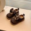 Zapatos de Niña Zapatos de Cuero Pequeños 2025 Verano Nuevos Zapatos Planos Antideslizantes de Suela Suave para Niños Zapatos de Princesa con Lazo para Niña