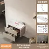 Cesta extraíble de panal de aluminio de 40 cm, estrecha y pequeña, para mueble de baño con lavabo integrado de cerámica, combinación de lavabo