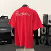 Camiseta Retro Americana de Manga Corta con Perlas y Letras para Hombres y Mujeres Verano Ins Marca de Tendencia Estilo Pareja Top Holgado y Versátil