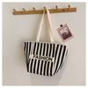 Bolso de Hombro Coreano a Rayas con Contraste de Color para Padres e Hijos de Gran Capacidad Casual para Combinar con Todo Bolso Tote Bolsa de Viaje para Niños