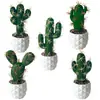 Flores Artificiales Plantas Tropicales Cactus Mini Plantas en Maceta Pequeñas Suculentas Artificiales Fabricante Suministro Directo Dropshipping Transfronterizo