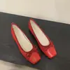 Zapatos Bajos de Un Solo Color Estilo Francés para Mujer 2026 Nuevos Retro Nicho Estilo Hada Zapatos de Ballet Estilo Chanel con Aumento Oculto de Altura y Suelas Gruesas