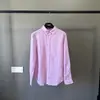 Camisa de Lino Clásica Transfronteriza Rl Bordado de Logo Pony Estilo Old Money Marca de Moda Camisa de Algodón y Lino para Mujer