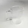 Caneca de café de vidro em formato de estrela fina