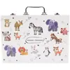 Set de Pinceles Reino Animal Caja de Regalo Niños Pluma de Acuarela No Tóxica Pincel para Estudiante de Arte Pincel de Pintura para Estudiante Lavable