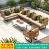 Sofá de Exterior Mojia, Sofá de Mimbre para Jardín y Patio, Silla de Mimbre de Ocio para Terraza Exterior, Sillón Doble de Mimbre
