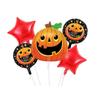 Halloween desenhos animados abóbora homem forma de alumínio filme balão set de decoração de festa de halloween balão de folha de alumínio atacado