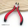 Alicate de Bico Fino Artesanal Ferramenta Multifuncional Atacado Cabo Vermelho Espesso Alicate de Corte Diagonal Mini Alicate de Bico Tesoura Potente para DIY