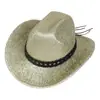 Chapéu de Cowboy com Glitter Transfronteiriço Chapéu de Cowboy com Glitter Rosa Boate Dança Carnaval Festa na Praia Topete com Glitter Dourado