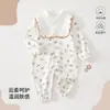 Roupas de Bebê Primavera e Outono Macacões de Bebê Estilo Coreano Fofo Roupas de Princesa para Bebê Menina Tipo a de Algodão Puro para Recém-Nascido