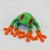 Ímã de Geladeira de Sapo Magnético Impresso em 3D de Venda Quente de Natal Transfronteiriça da Amazon com Articulações Móveis Modelo Sapo-de-Árvore