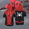Cárdigan con capucha de punto deportivo con estampado digital 3D Expedition ZZ para cosplay de los Vengadores de Marvel