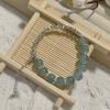 Pulsera de Jade Dorado Cuentas de Calabaza Pulsera de Cuentas Nuevo Estilo Chino Zen Estilo Antiguo Piedra Natural de Alta Calidad Pulsera de Calabaza para Mujer