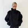 Pronta Entrega Transfronteiriça Outono e Inverno Novo Casaco de Lã Feminino, Estilo Europeu e Americano, Tamanho Europeu, Gola Alta, de Botão Único, Elegante