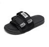 Chinelo de Sola Grossa para Verão Feminino para Uso Externo 2022 Novo Chinelo Antiderrapante para Casal Sapatos de Praia Plataforma da Moda Velcro