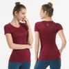 Body para Mujer Top Secado Rápido Ropa de Yoga Elástico Yoga Fitness Cuello Redondo Manga Corta Camiseta Transpirable Deporte Tendencia