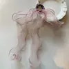 Coreia do Sul Mori Celebrante da Internet Laço de Fita de Malha Estilo Semelhante Corda de Cabelo Doce Anel de Cabelo Super Fada Amarrador Faixa de Cabelo Acessórios de Cabelo