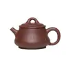 Directamente de Fábrica: Tetera Pequeña de Arcilla Púrpura Yixing, Hecha de Arcilla Púrpura Original, Semi-Hecha a Mano, Tetera Pequeña en Forma de Pilar para Uso en Casa