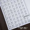 Decorações Brilhantes K9 Sem Base Empilhadas com Strass para Unhas Coloridas Quadradas Açúcar Ângulo Reto Almofada Versátil Acabadas Acessórios de Unha com Strass
